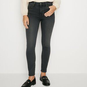 THE GREAT.‎ The Super High Rise Jeans Women’s Size 25 Black Washed Skinny Fit